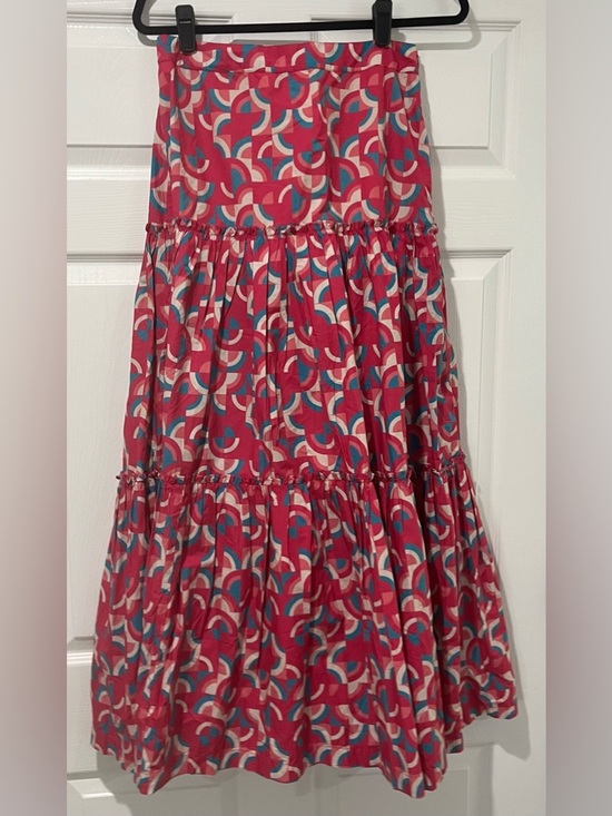 Sundance Dresses & Skirts - Sundance Pink Geo Tiered Maxi Skirt